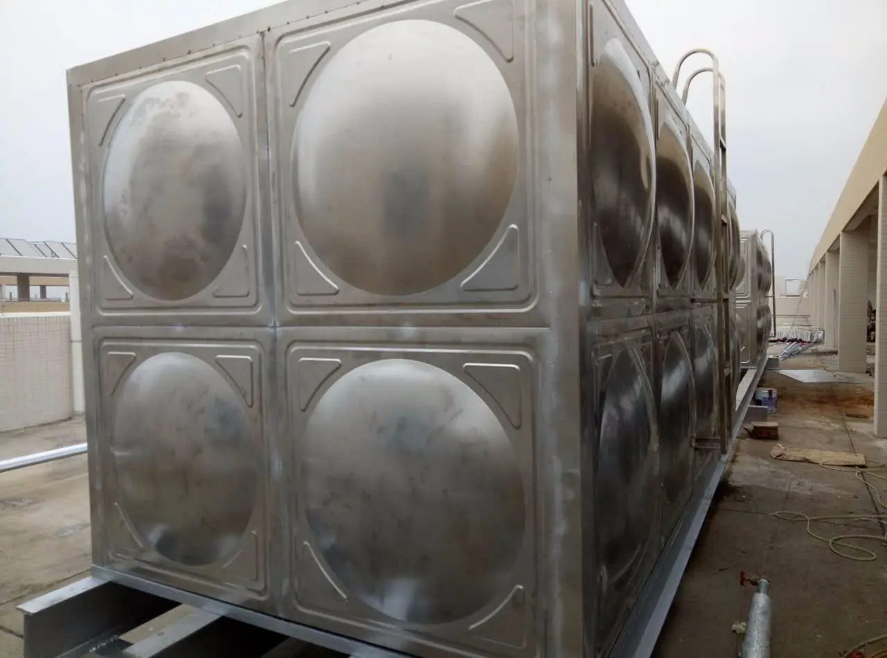 肇庆24立方消防不锈钢水箱工程，消防水箱安装分享