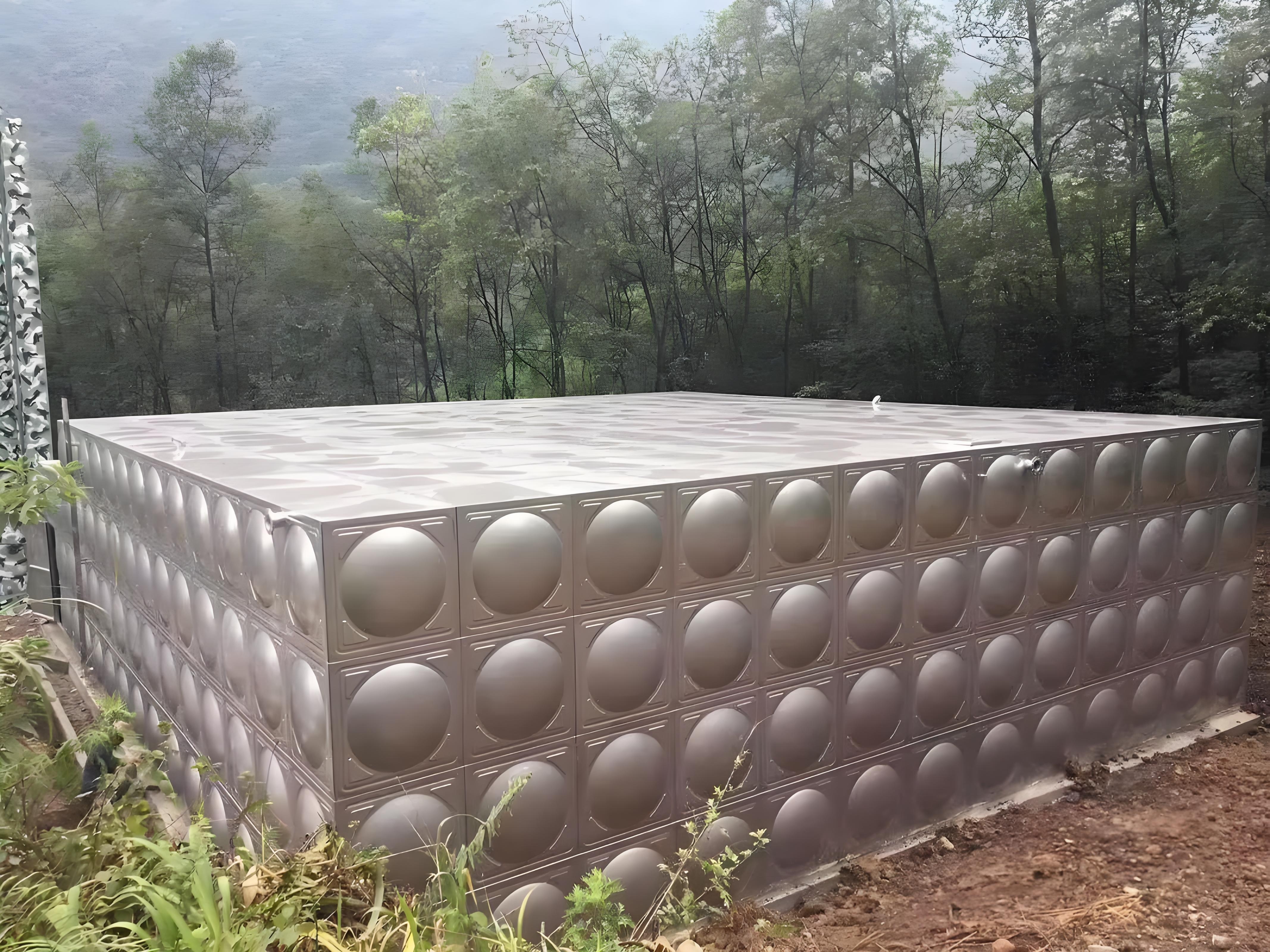 云南不锈钢水箱厂家，昆明市507立方不锈钢生活水箱工程安装