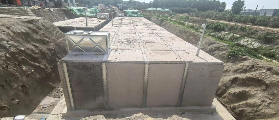 装配地埋式金属混凝土水池3