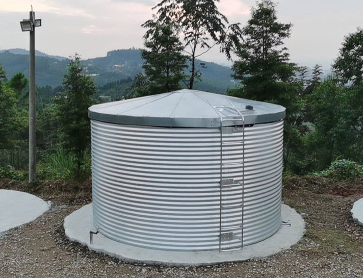 圆形镀锌板应急消防蓄水池