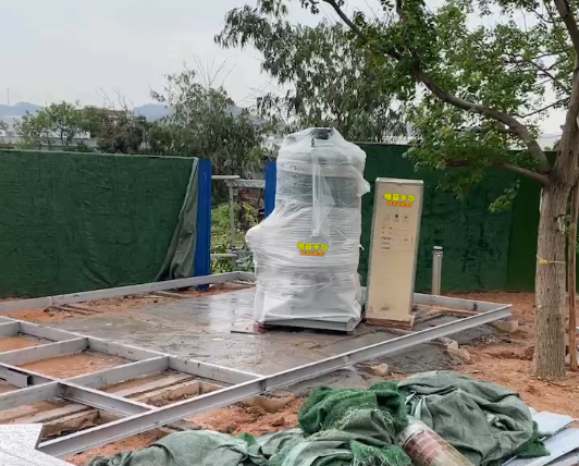 从化二次供水设备交货，广州从化良口镇奔乐营地生活供水工程项目